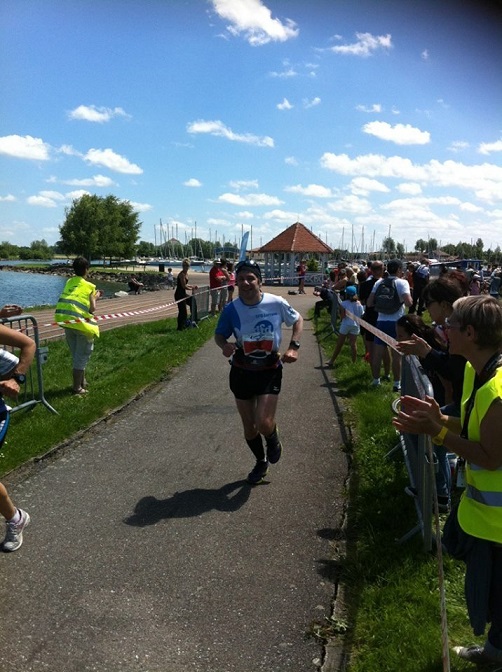 A l'arrivée du marathon