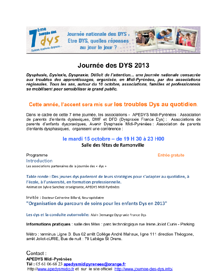 Affiche JND 2013