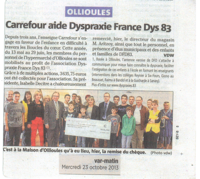 Article Var Matin 23-10-2013