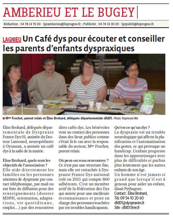 Article Le Progrès 2/07/2014