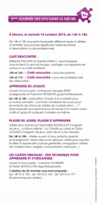 programme JND 2015