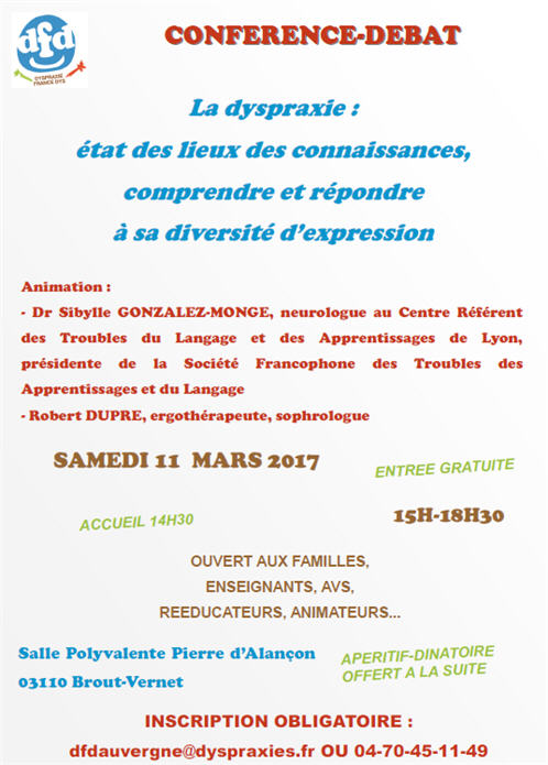 Conférence-débat DFD-Auvergne