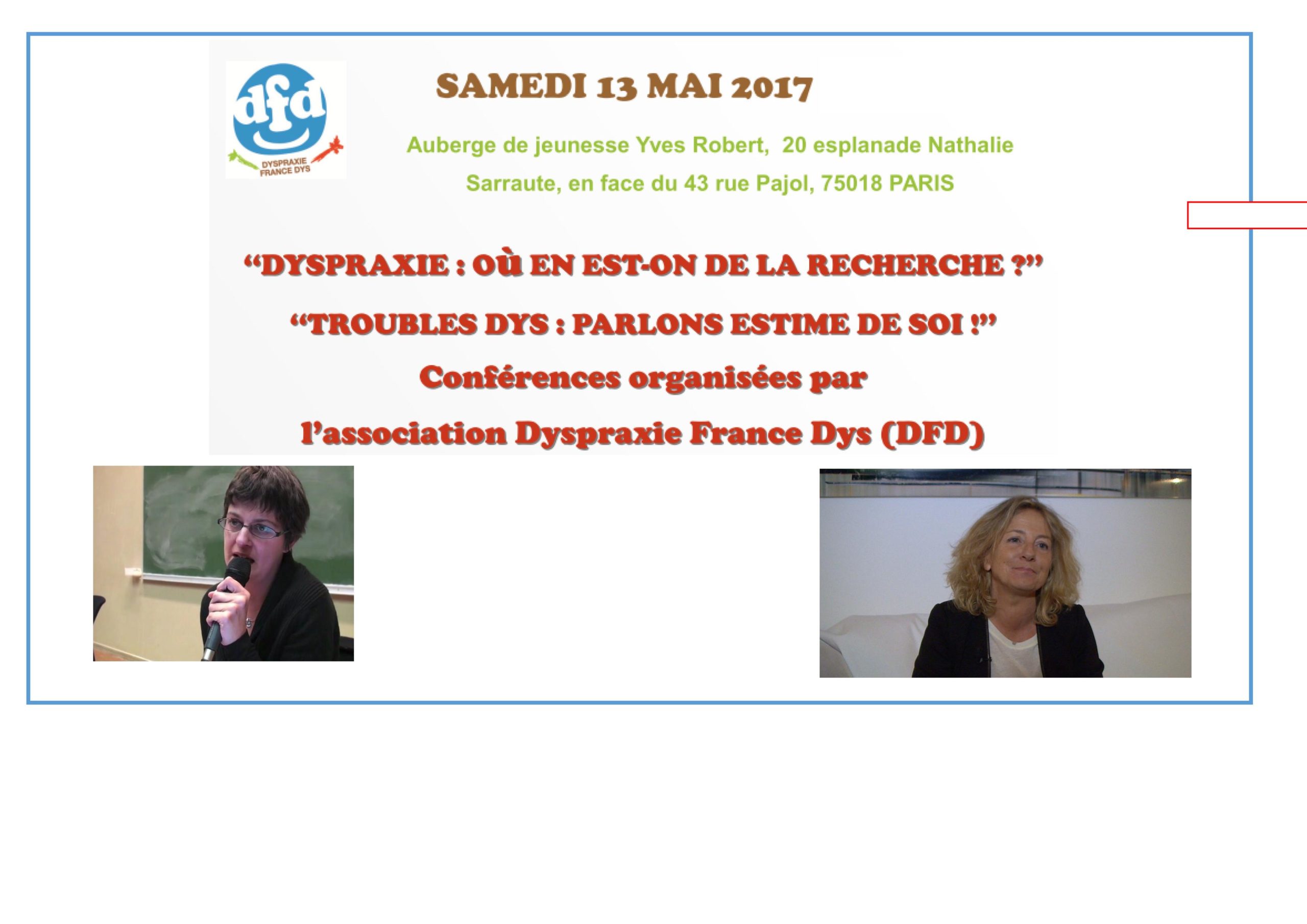 Lire la suite à propos de l’article AG de DFD et Conférences – 13 mai 2017 à Paris