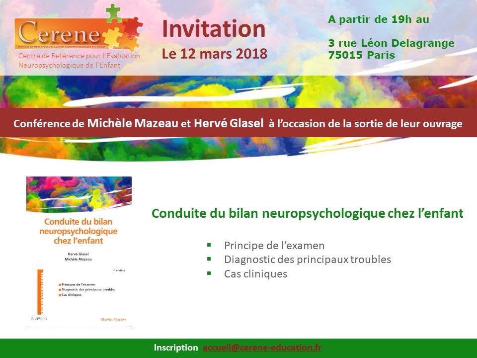 Paris IdF : conférence bilan neuropsychologique