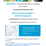 DFD Paris : conférence bilan neuropsychologique