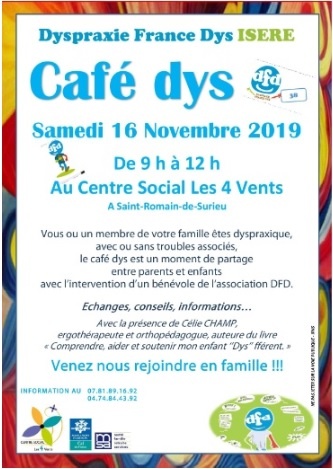 DFD Isère : Café dys centre social les 4 vents