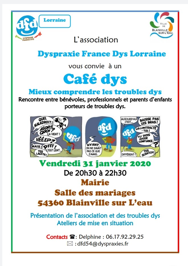 DFD Lorraine : Café dys  Blainville-sur-l'eau