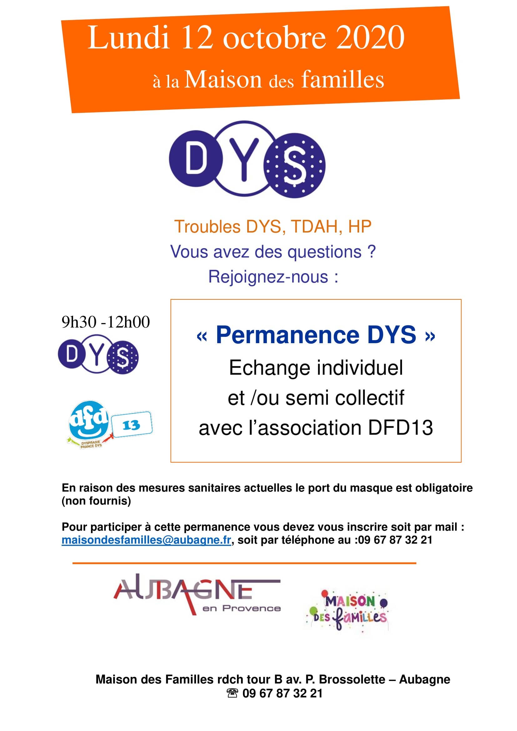 DFD 13 : Permanence DYS à Aubagne