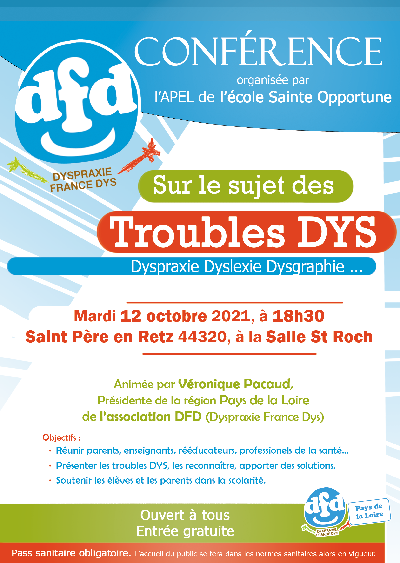 DFD PdL : conférence sur les troubles dys