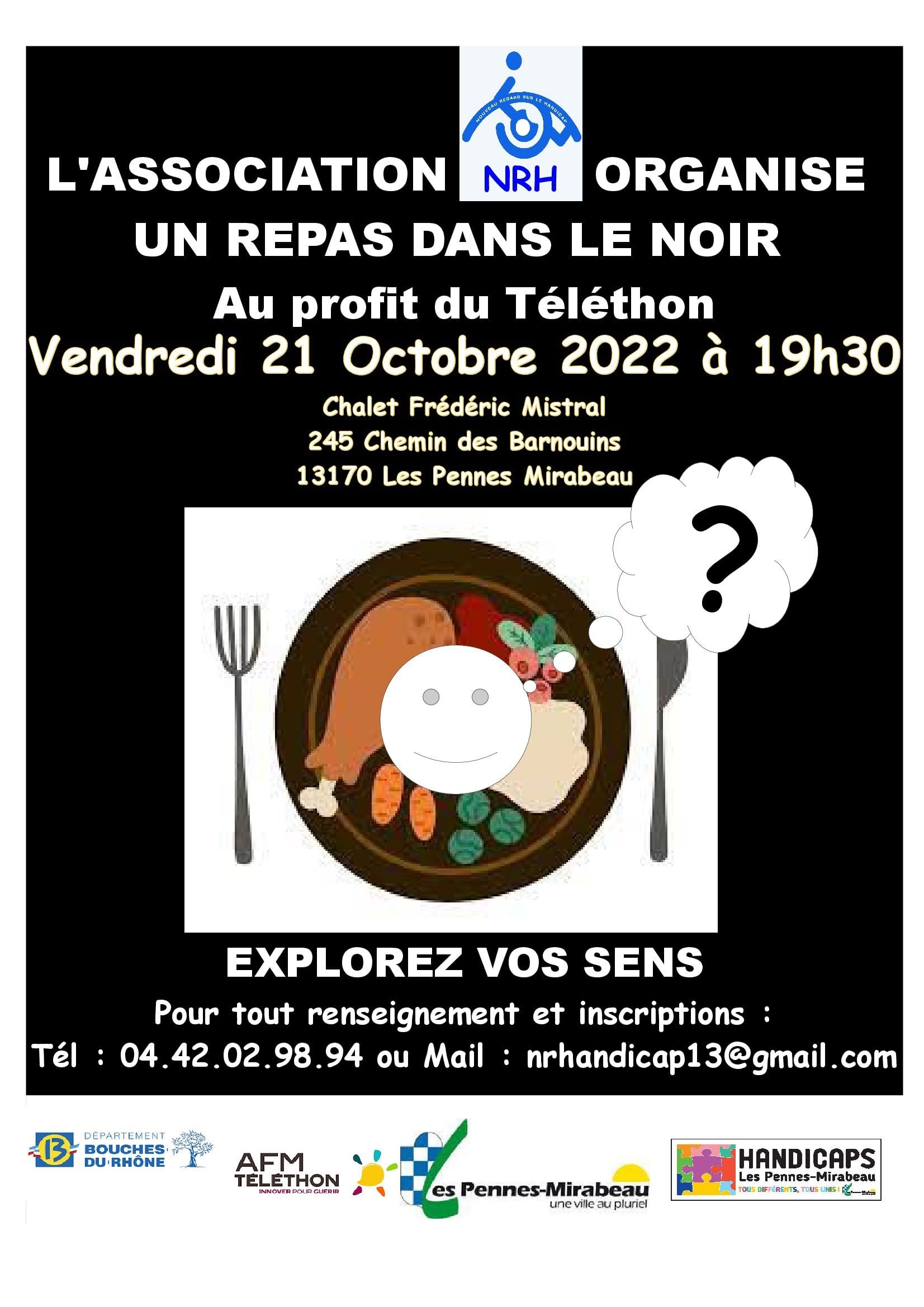 NRH organise un diner dans le noir