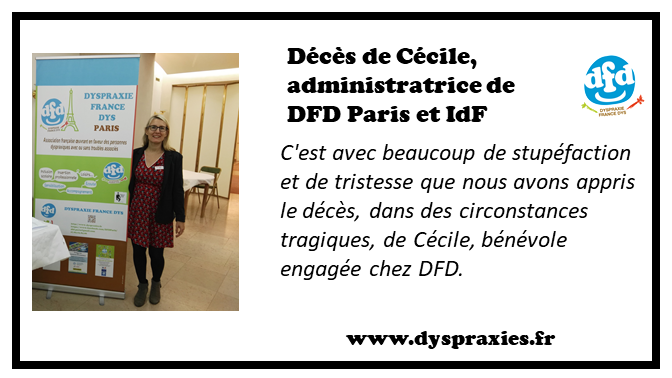 Lire la suite à propos de l’article Décès de Cécile, administratrice de DFD Paris et IdF