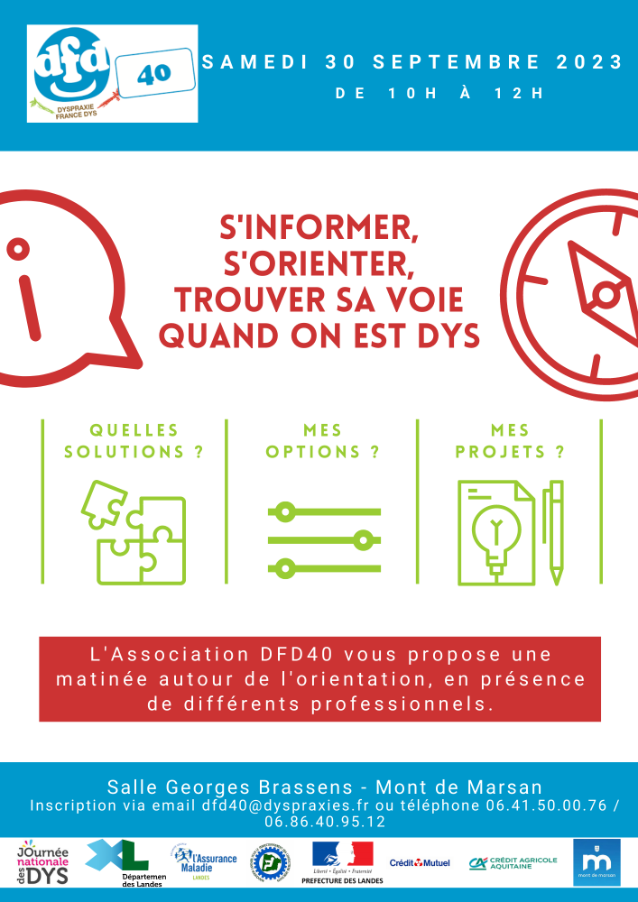 DFD40 : Matinée autour de l'orientation des Dys