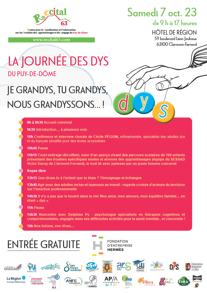 Journée Nationale des Dys à Clermont-Ferrand