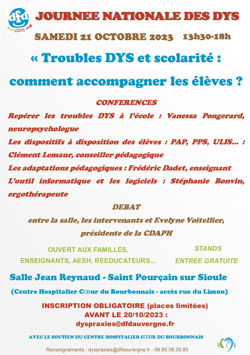 Journée Nationale des Dys dans l\'Allier