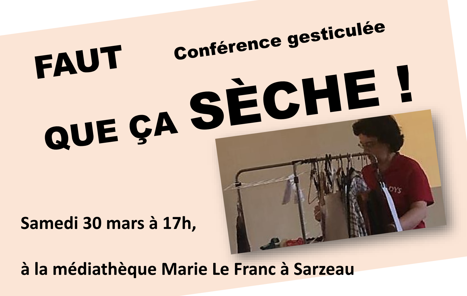 Conférence gesticulée à Sarzeau