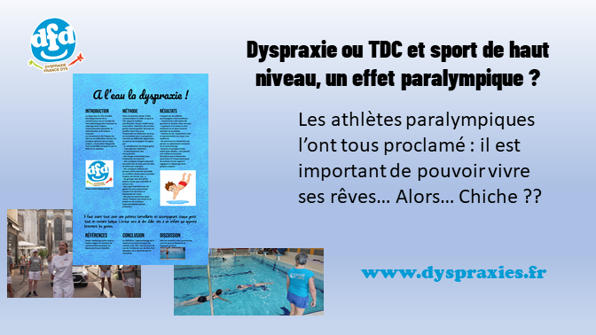 Lire la suite à propos de l’article Dyspraxie ou TDC et sport de haut niveau, un effet paralympique ?