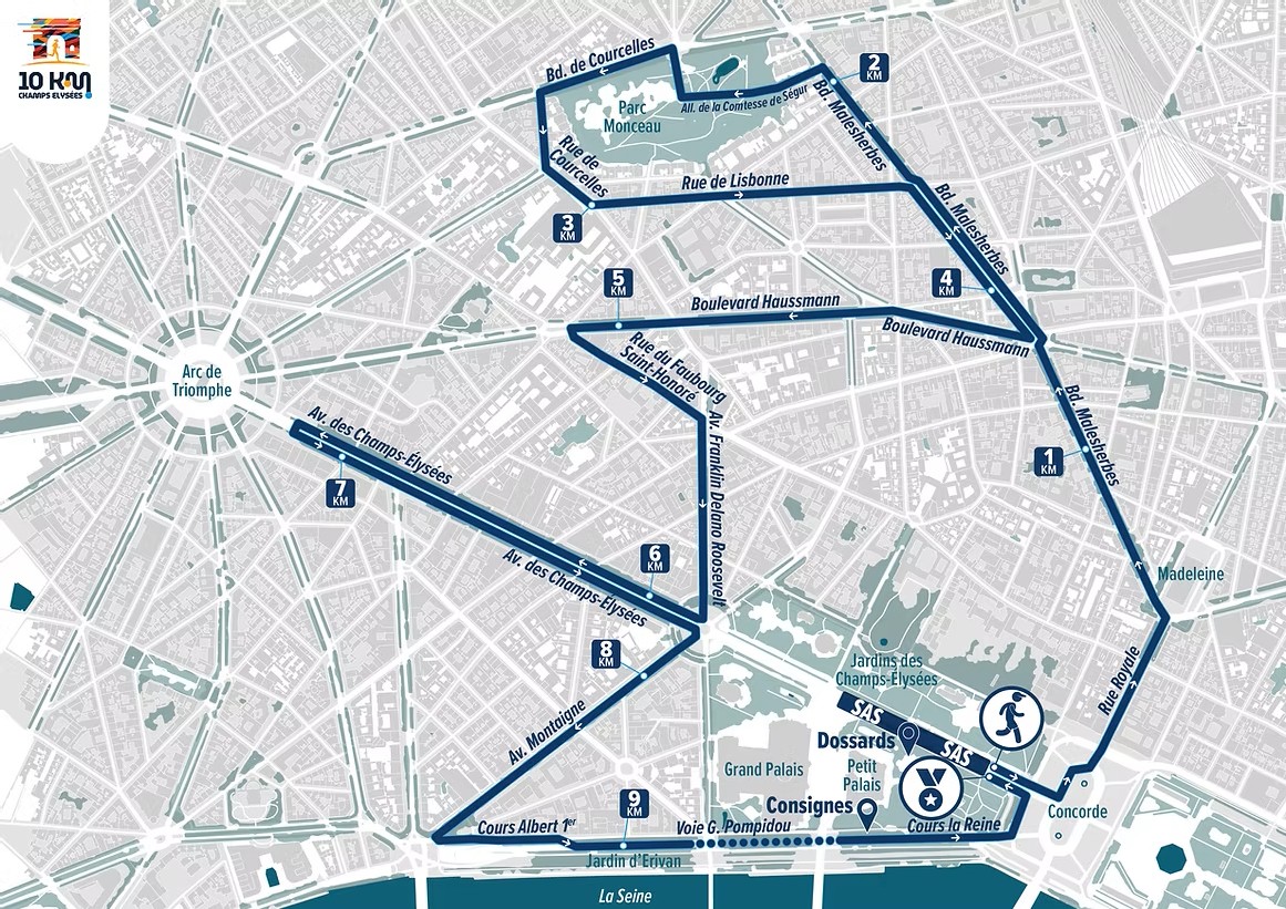 Paris : Fanny court les 10 km des Champs Elys&eacute;es